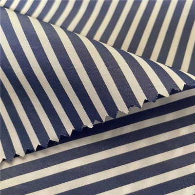 100% Polyester Yarn-Dyed Imitation Memory Wind Breaker Fabric Stripe 75D*75D 100gsm 150CM Water-Proof Winkle Free