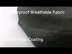 Coated Waterproof Breathable Fabric 150D*150D 150gsm